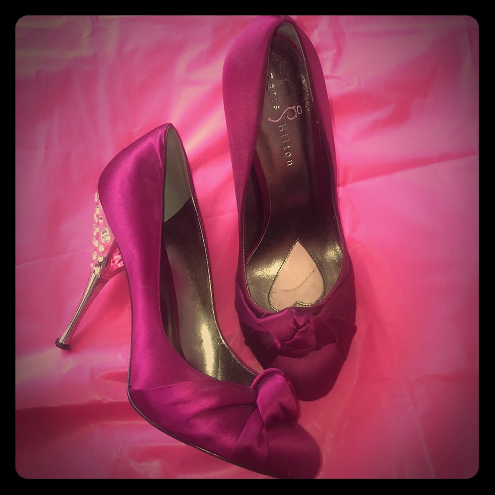 Paris Hilton Rhinestone Heels